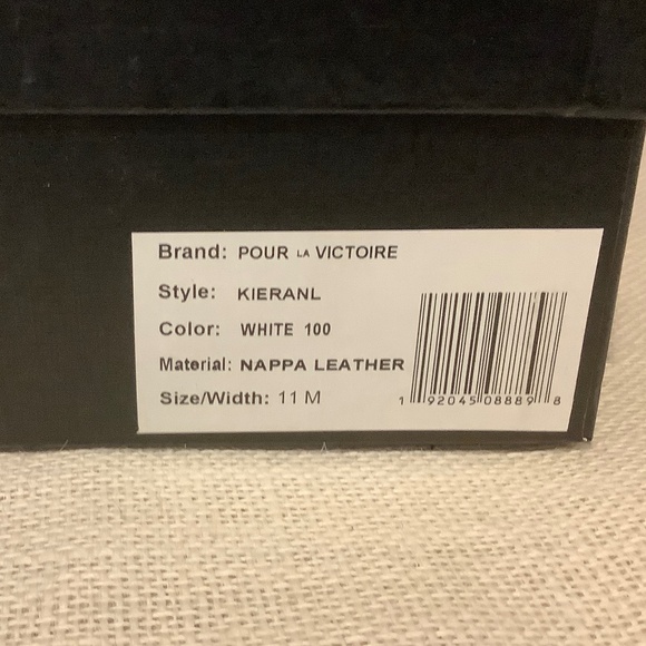 Woman Size 11 Pour La Victoire White Slides with Chrome Ball Heels - Picture 5 of 5